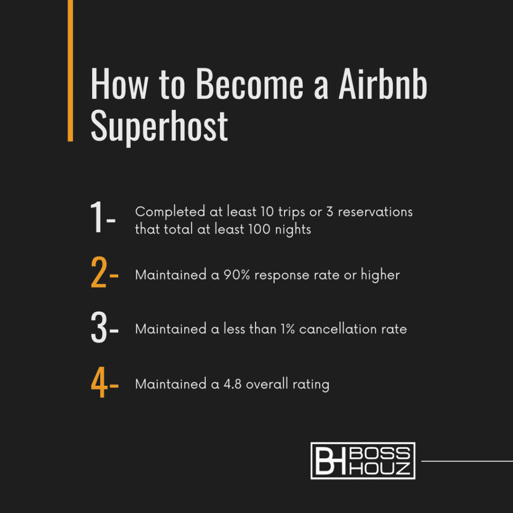 How to become airbnb superhost